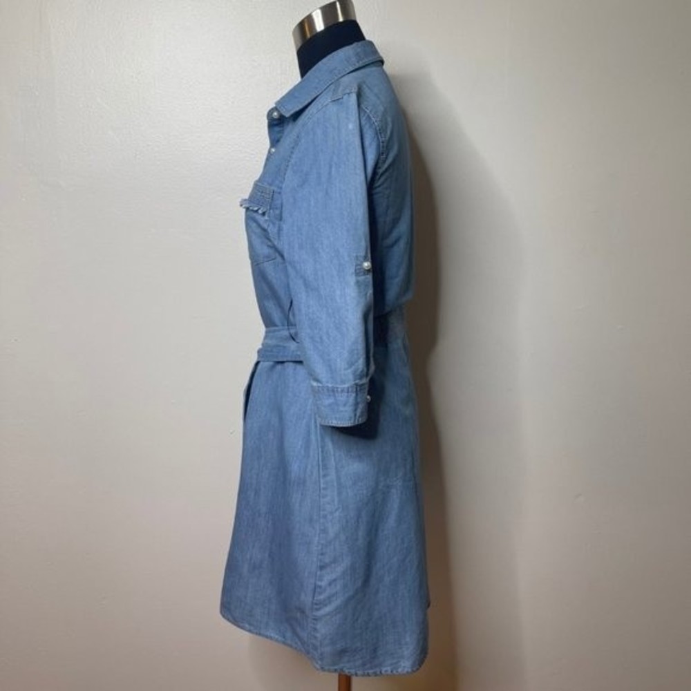 NWT | Light Blue Denim Dress - Size Petite Small - Picture 5 of 11